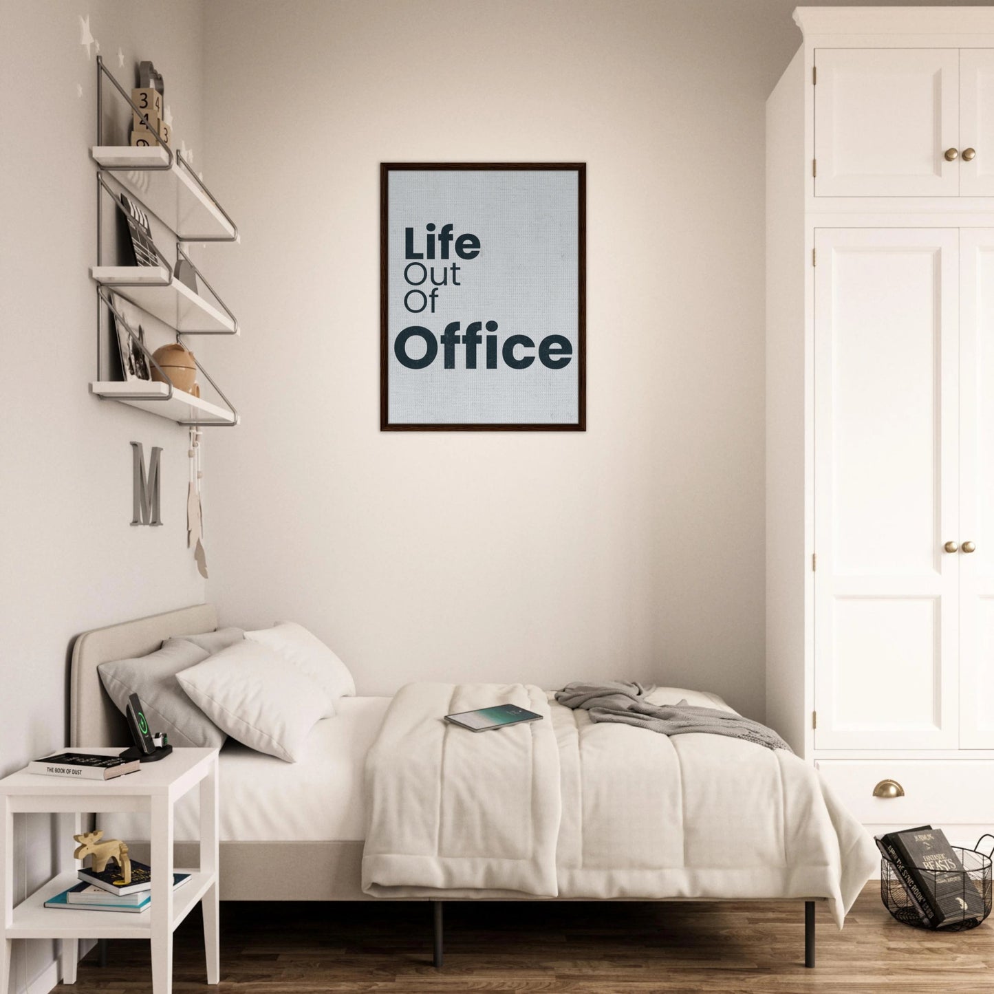 Life Out of Office - Minimal Typography Canvas - Out of Office Outfitters - Print Material