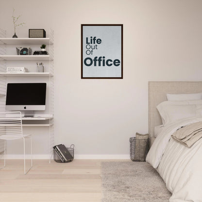 Life Out of Office - Minimal Typography Canvas - Out of Office Outfitters - Print Material