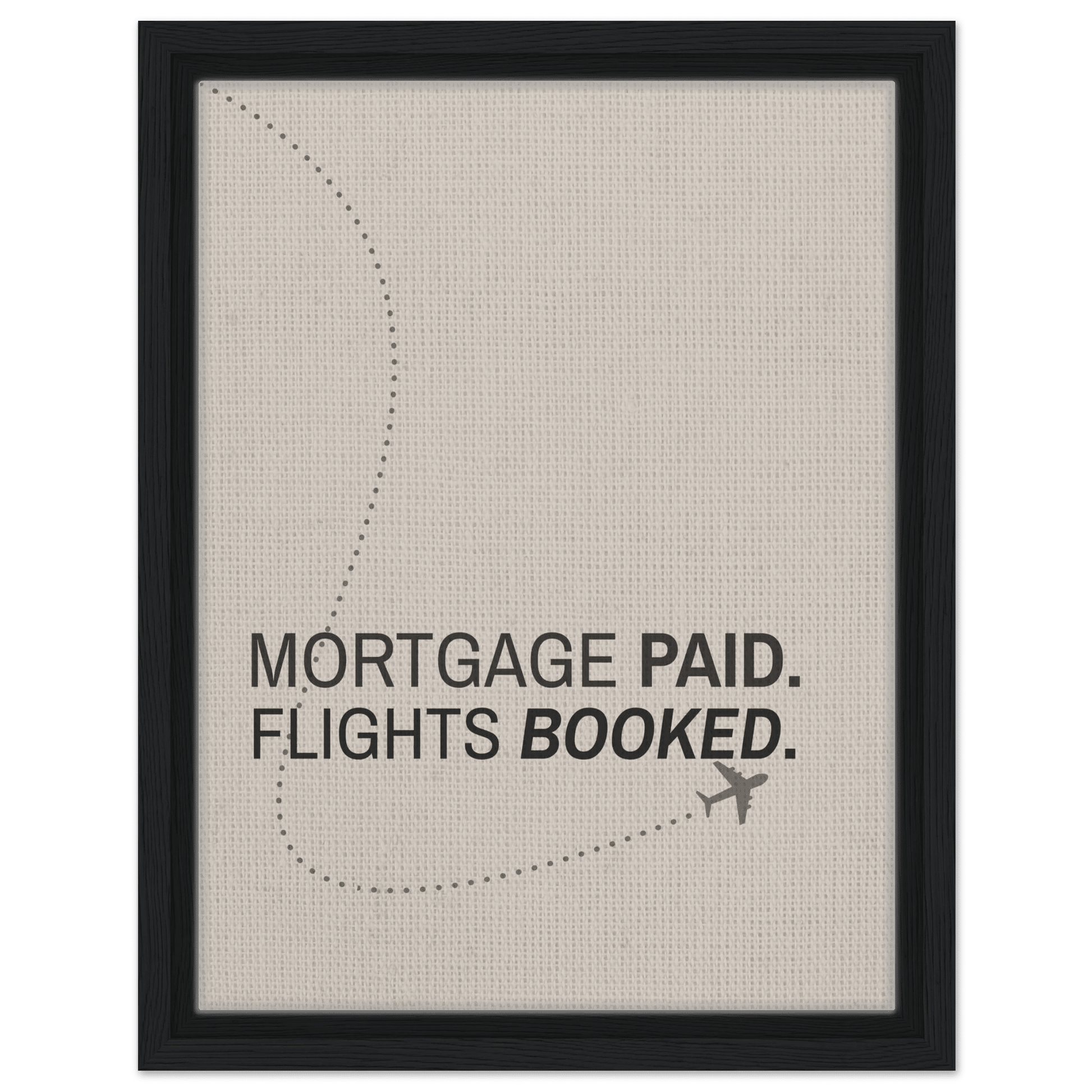 Mortgage Paid - Flights Booked - Out of Office Outfitters - Print Material