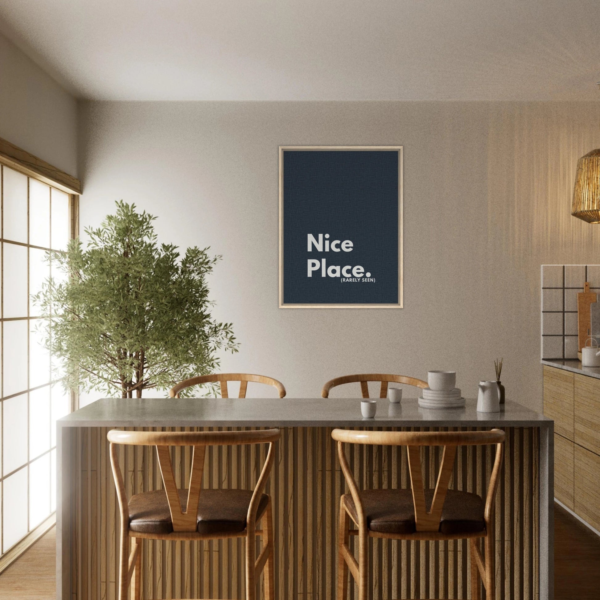 Nice Place. (Rarely Seen) Typography Canvas - Out of Office Outfitters - Print Material