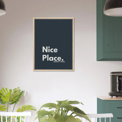 Nice Place. (Rarely Seen) Typography Canvas - Out of Office Outfitters - Print Material