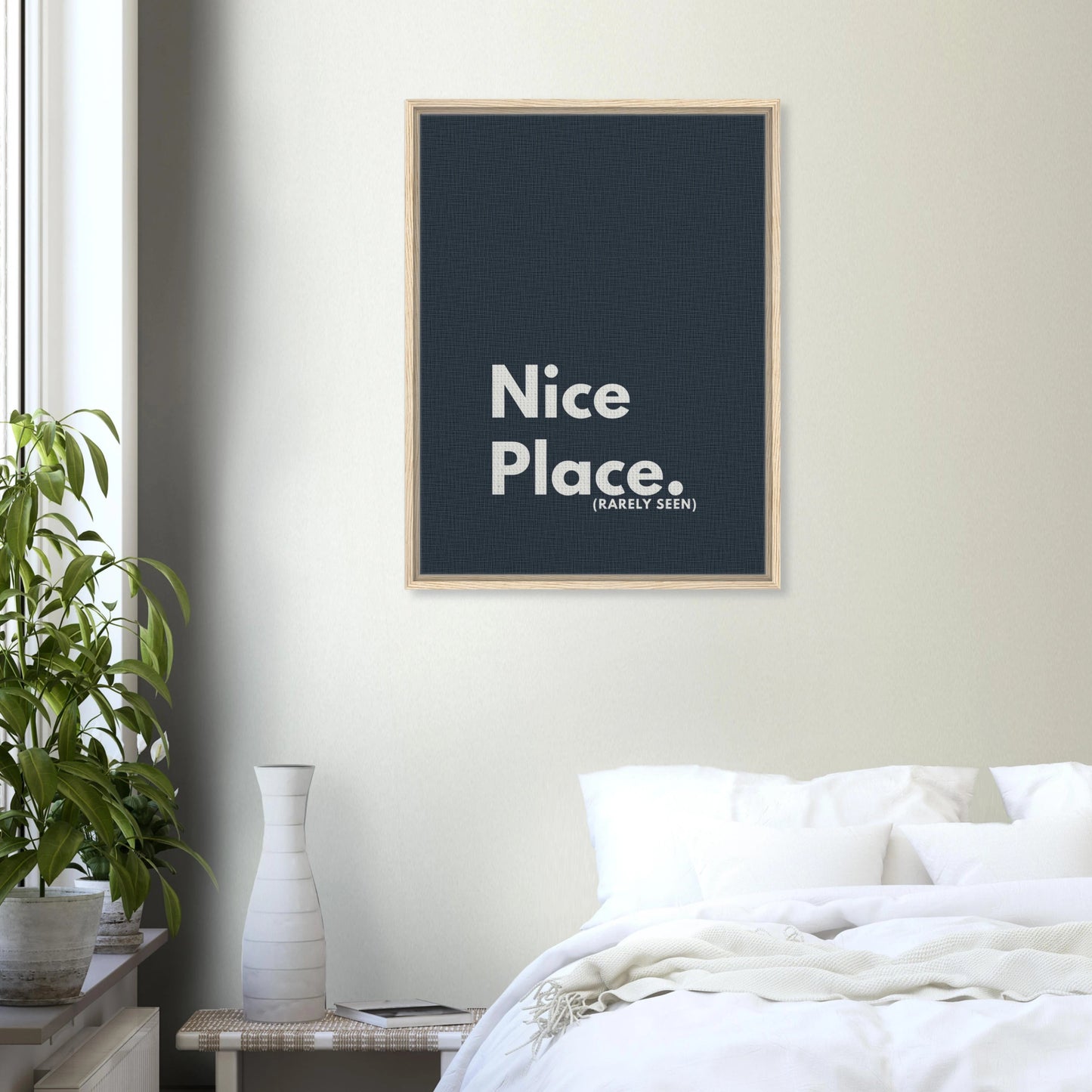 Nice Place. (Rarely Seen) Typography Canvas - Out of Office Outfitters - Print Material