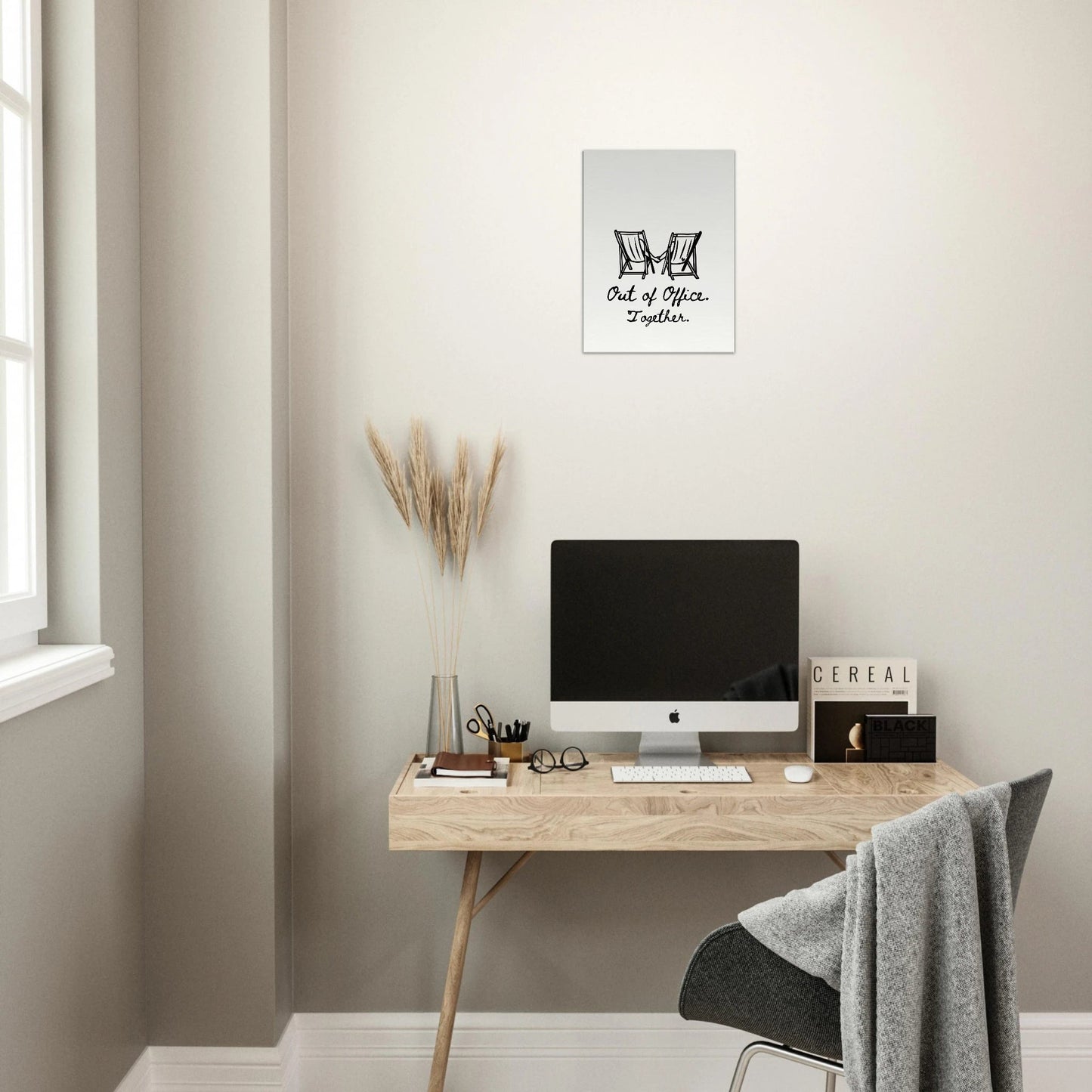 Out of Office Together - Travel Couple Art - Out of Office Outfitters - Print Material