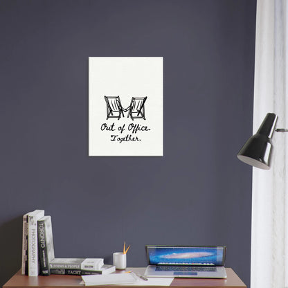 Out of Office Together - Travel Couple Art - Out of Office Outfitters - Print Material