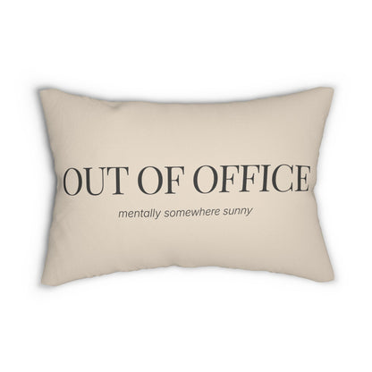 Out of Office - Travel Mindset Decorative Lumbar Pillow - Out of Office Outfitters - Home Decor