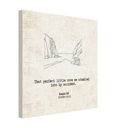 "Perfect Little Cove" - Personalized Travel Micro Memory Canvas - Out of Office Outfitters - 