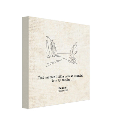 "Perfect Little Cove" - Personalized Travel Micro Memory Canvas - Out of Office Outfitters - 