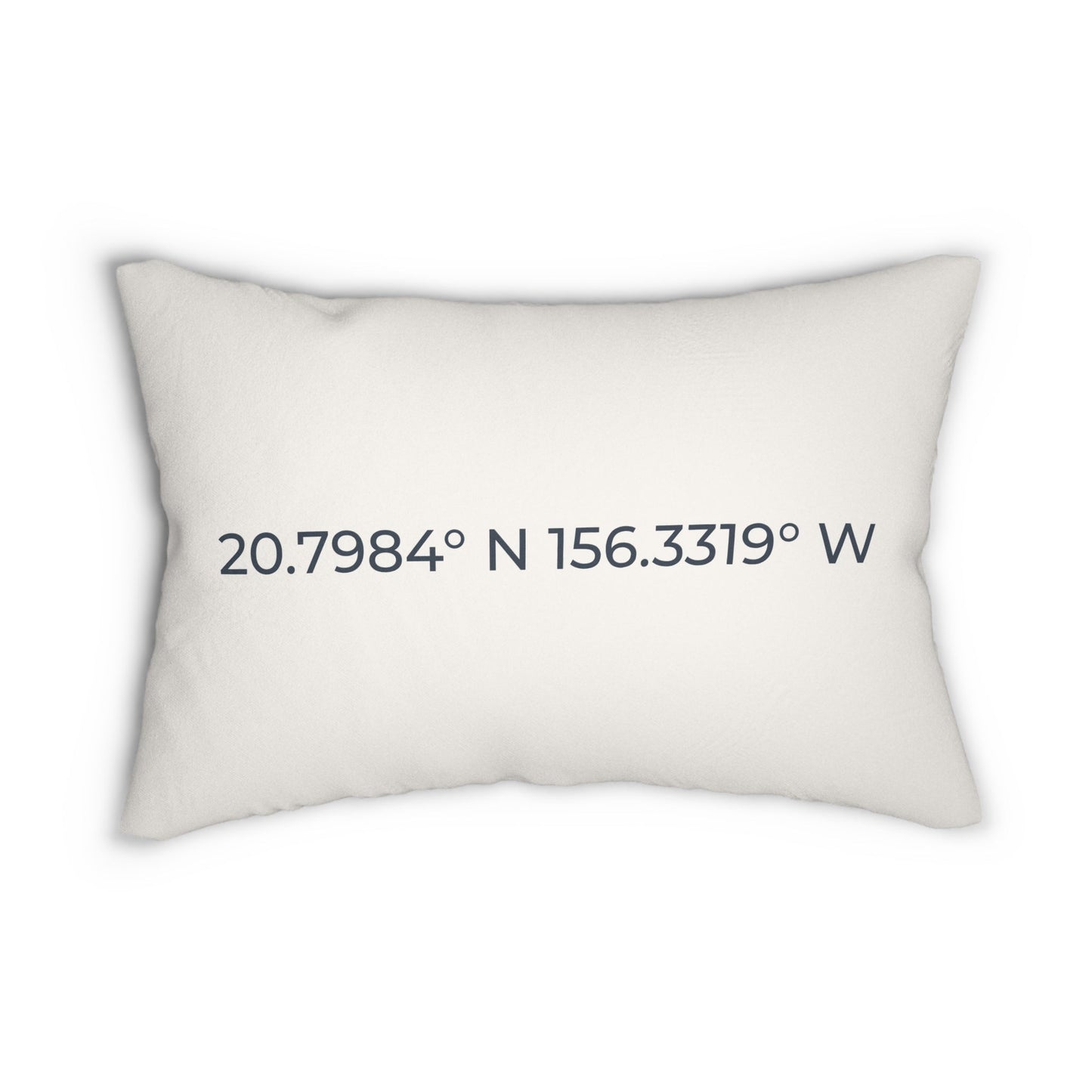 Personalized Coordinates - Favorite Place Decorative Lumbar Pillow - Out of Office Outfitters - Home Decor