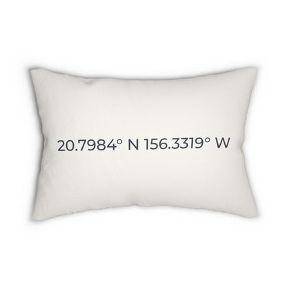 Personalized Coordinates - Favorite Place Decorative Lumbar Pillow - Out of Office Outfitters - Home Decor