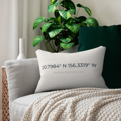 Personalized Coordinates - Favorite Place Decorative Lumbar Pillow - Out of Office Outfitters - Home Decor