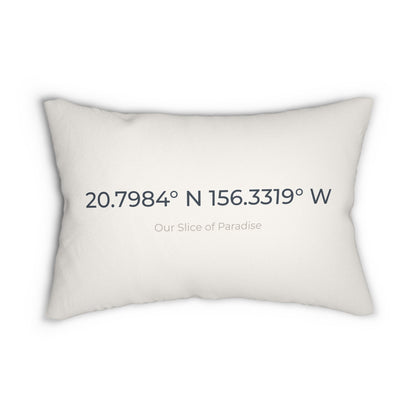Personalized Coordinates - Favorite Place Decorative Lumbar Pillow - Out of Office Outfitters - Home Decor