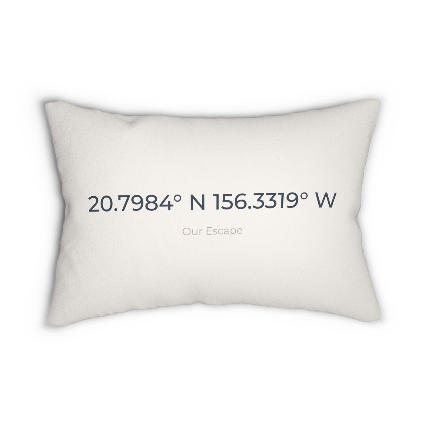 Personalized Coordinates - Favorite Place Decorative Lumbar Pillow - Out of Office Outfitters - Home Decor