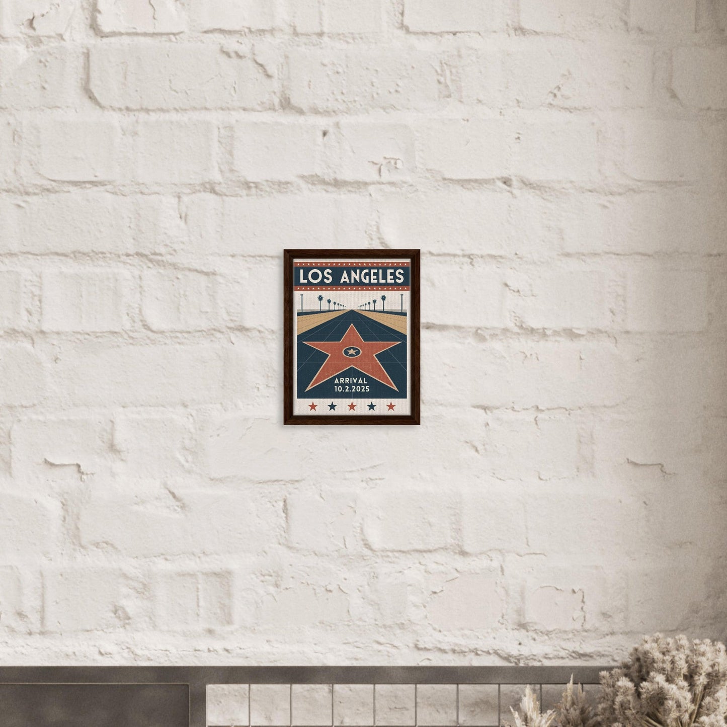 Personalized Los Angeles Vintage Travel Poster Canvas – Framed - Out of Office Outfitters - Print Material