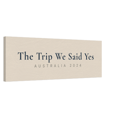 Personalized Milestone Travel Canvas Wall Art - Out of Office Outfitters - Print Material