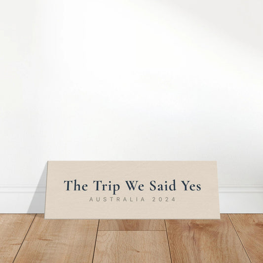 Personalized Milestone Travel Canvas Wall Art - Out of Office Outfitters - Print Material
