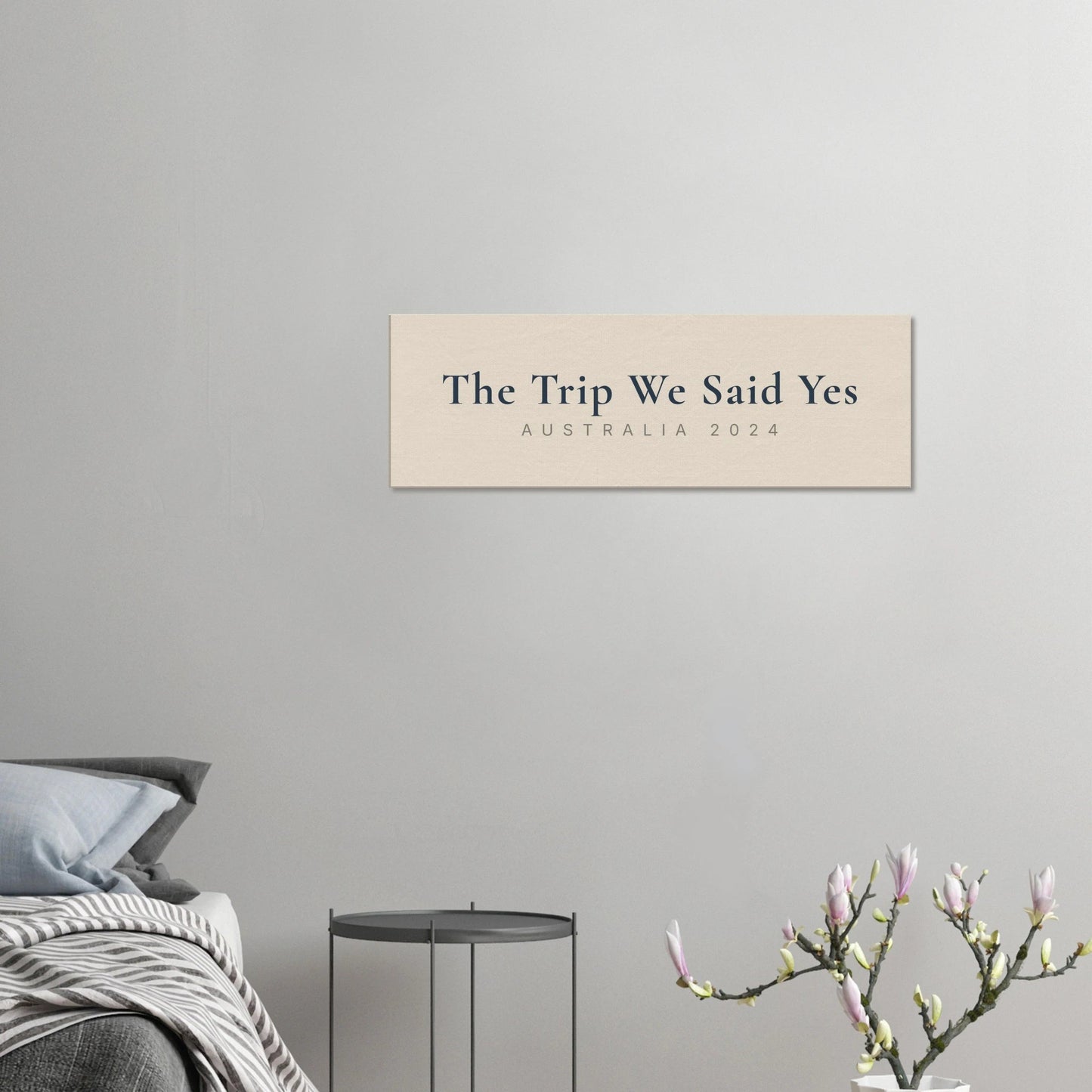 Personalized Milestone Travel Canvas Wall Art - Out of Office Outfitters - Print Material