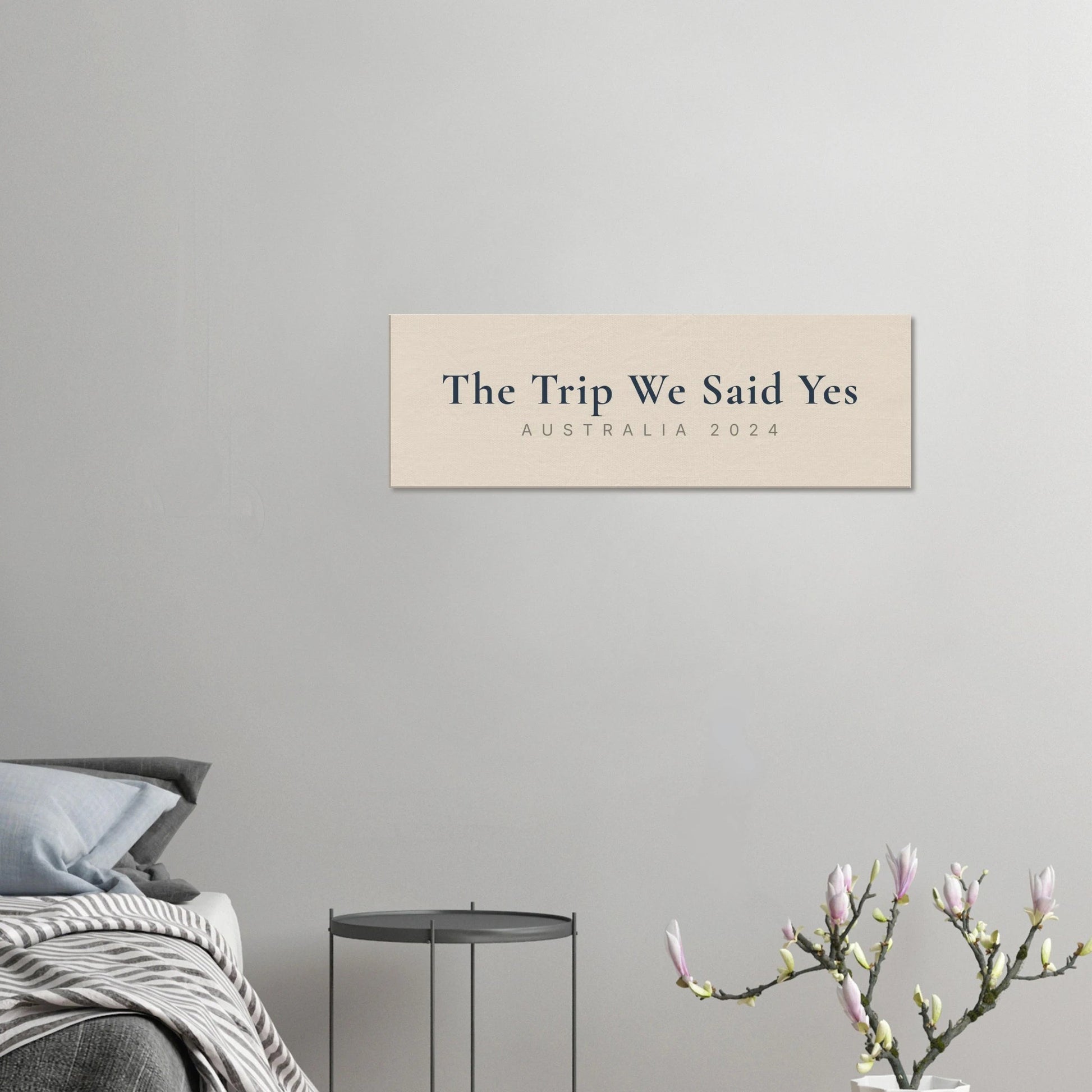 Personalized Milestone Travel Canvas Wall Art - Out of Office Outfitters - Print Material