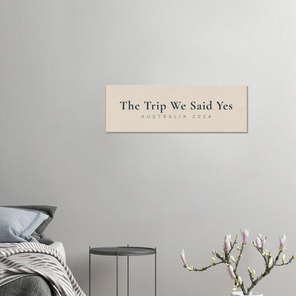 Personalized Milestone Travel Canvas Wall Art - Out of Office Outfitters - Print Material