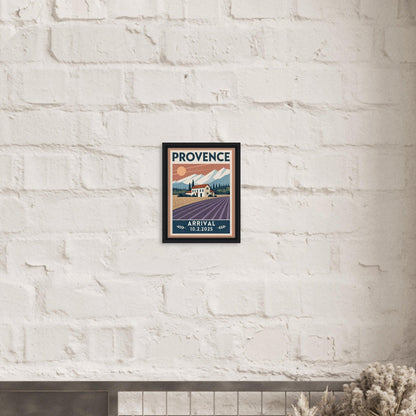 Personalized Provence Vintage Travel Poster Canvas – Framed - Out of Office Outfitters - Print Material