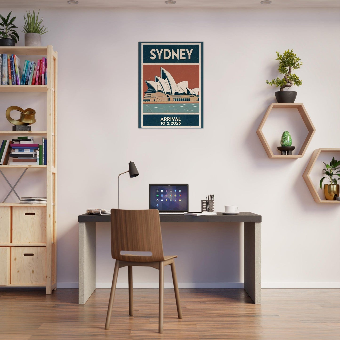 Personalized Sydney Vintage Travel Poster Canvas – Unframed - Out of Office Outfitters - Print Material