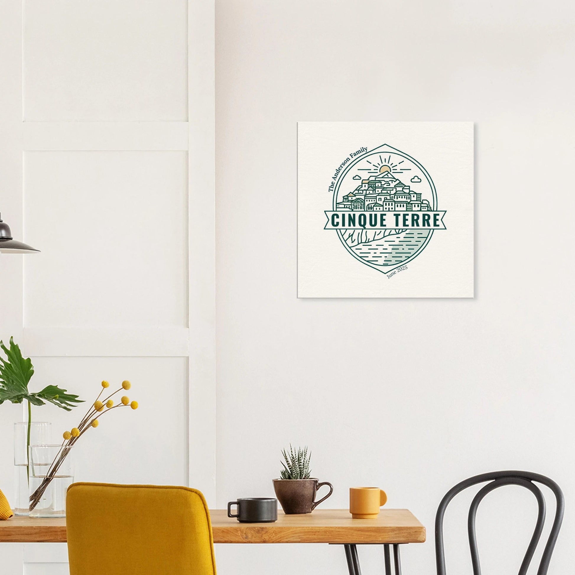 Personalized Travel Canvas – Cinque Terre Wall Art - Out of Office Outfitters - Home Decor