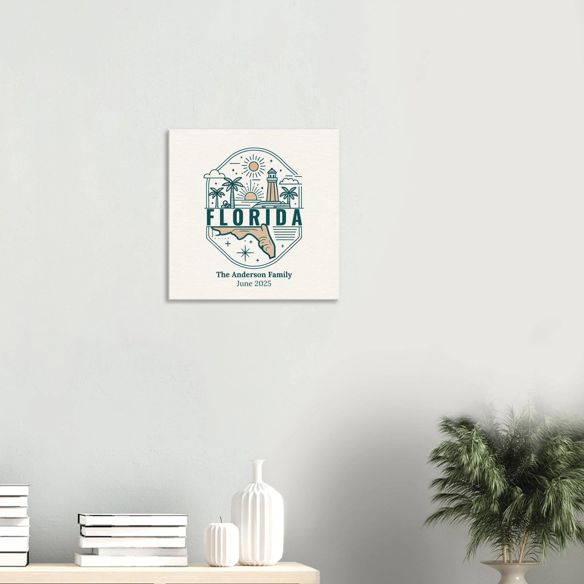 Personalized Travel Canvas – Florida Wall Art - Out of Office Outfitters - Home Decor