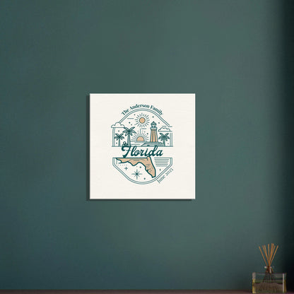 Personalized Travel Canvas – Florida Wall Art - Out of Office Outfitters - Home Decor