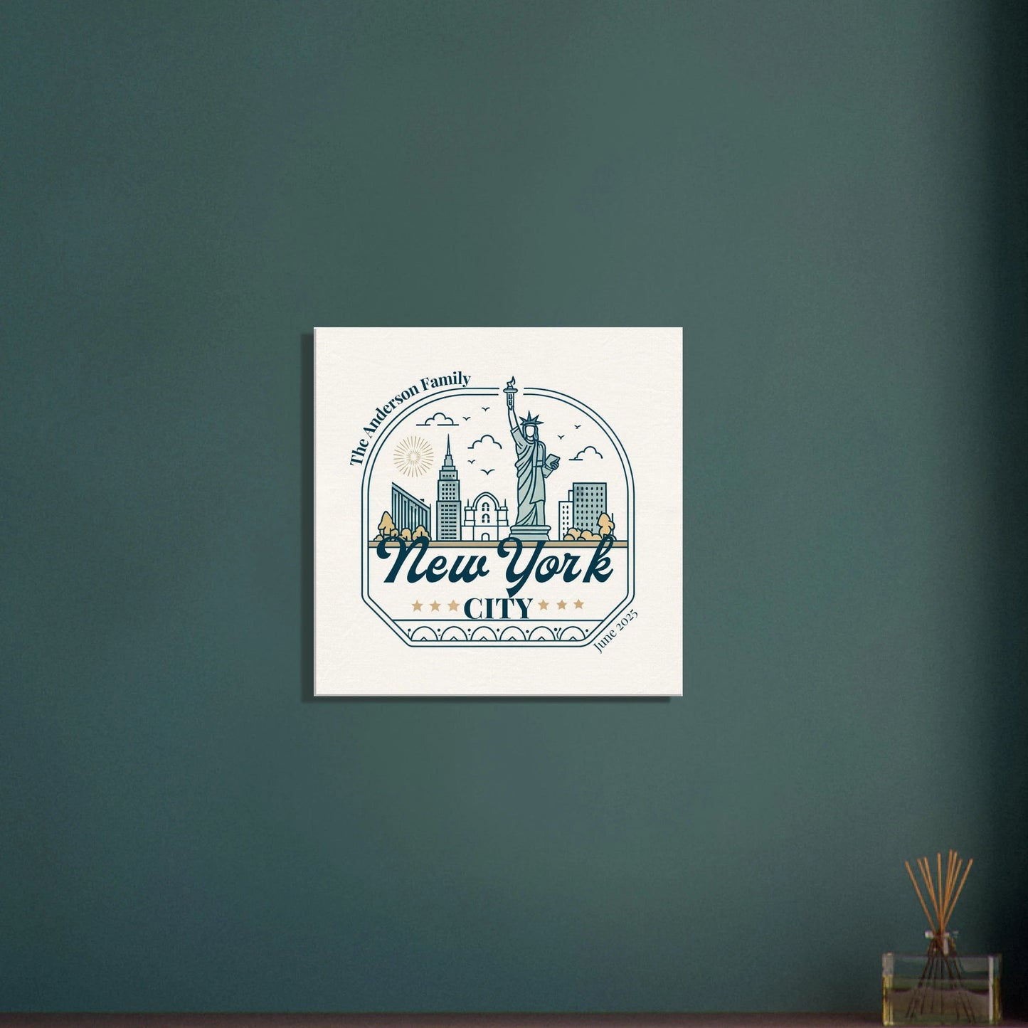 Personalized Travel Canvas – New York Wall Art - Out of Office Outfitters - Home Decor
