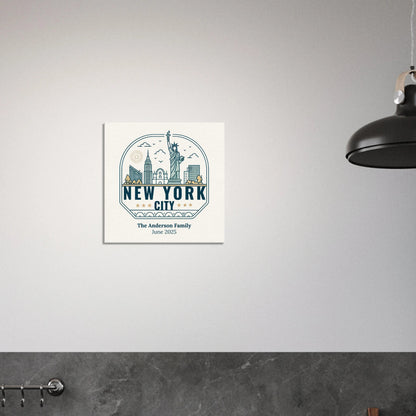 Personalized Travel Canvas – New York Wall Art - Out of Office Outfitters - Home Decor