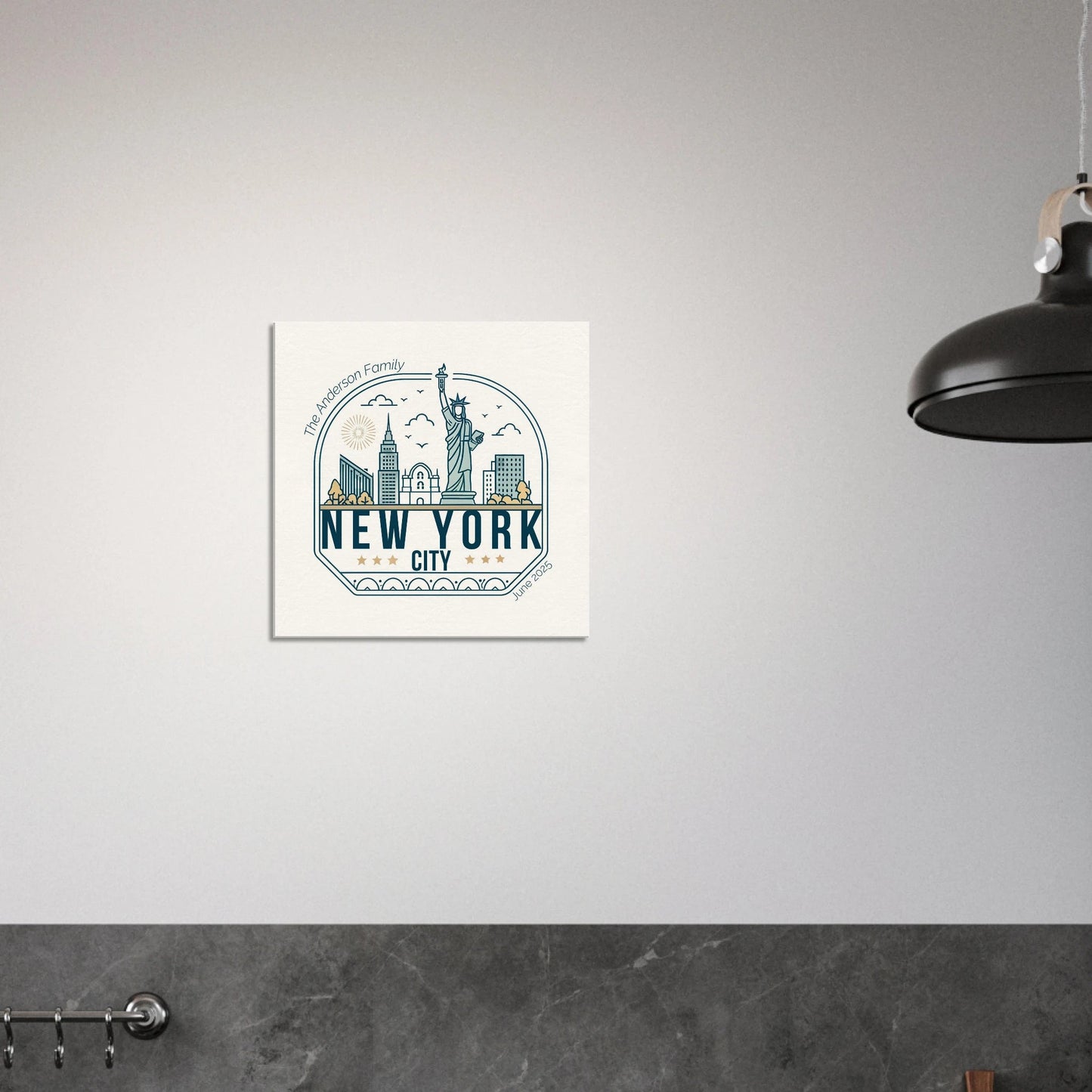 Personalized Travel Canvas – New York Wall Art - Out of Office Outfitters - Home Decor