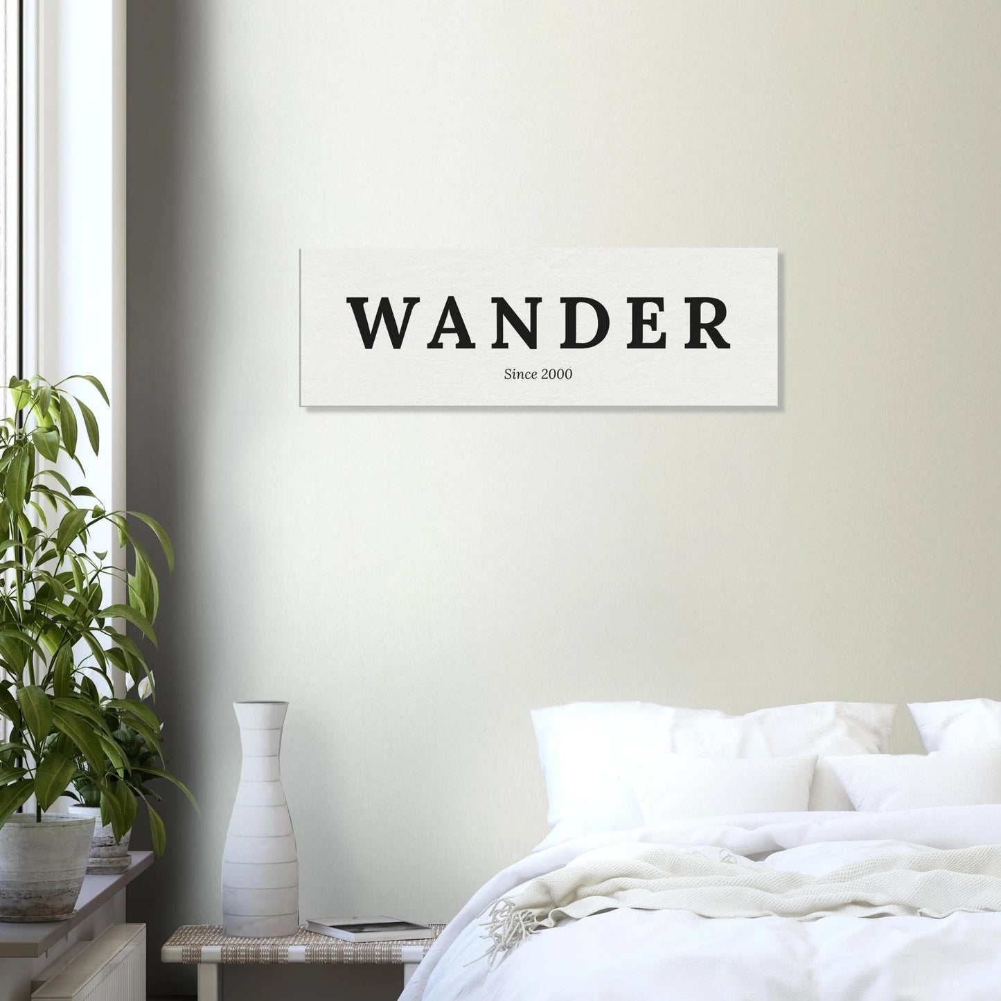 Single Word Travel Identity - Personalized Minimalist Canvas Wall Art - Out of Office Outfitters - Print Material