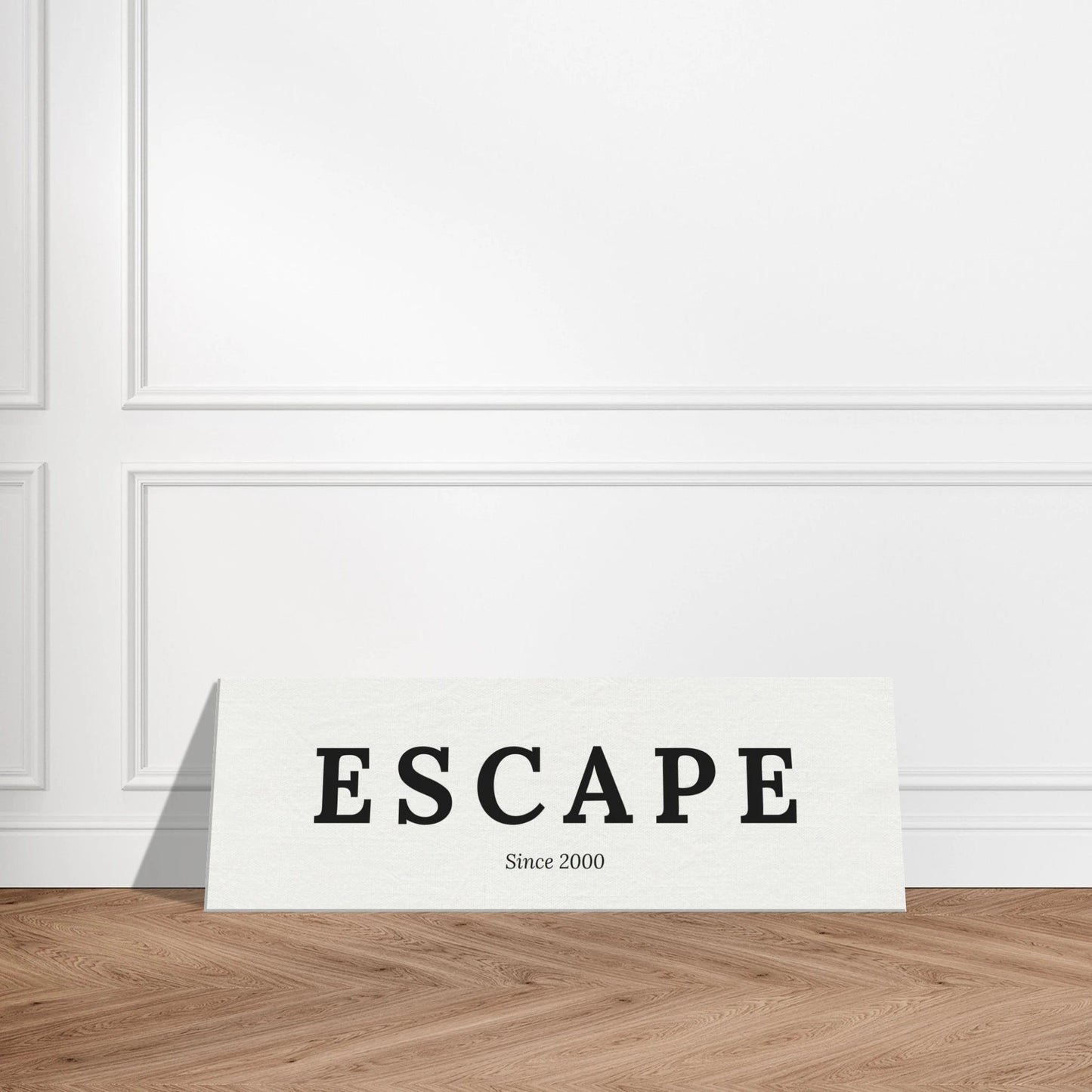 Single Word Travel Identity - Personalized Minimalist Canvas Wall Art - Out of Office Outfitters - Print Material