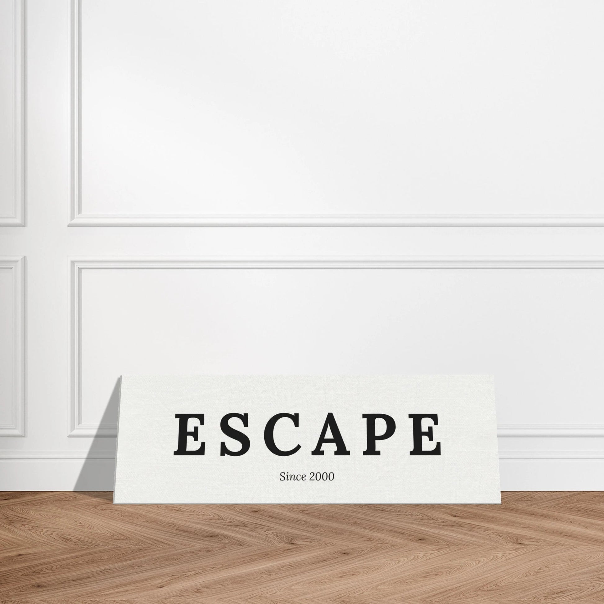 Single Word Travel Identity - Personalized Minimalist Canvas Wall Art - Out of Office Outfitters - Print Material