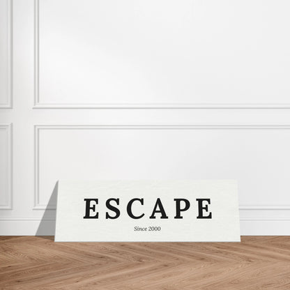 Single Word Travel Identity - Personalized Minimalist Canvas Wall Art - Out of Office Outfitters - Print Material