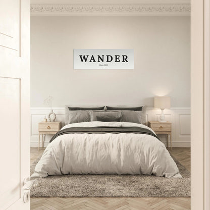 Single Word Travel Identity - Personalized Minimalist Canvas Wall Art - Out of Office Outfitters - Print Material