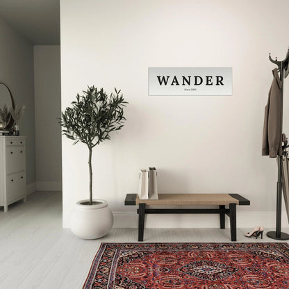 Single Word Travel Identity - Personalized Minimalist Canvas Wall Art - Out of Office Outfitters - Print Material