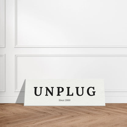 Single Word Travel Identity - Personalized Minimalist Canvas Wall Art - Out of Office Outfitters - Print Material