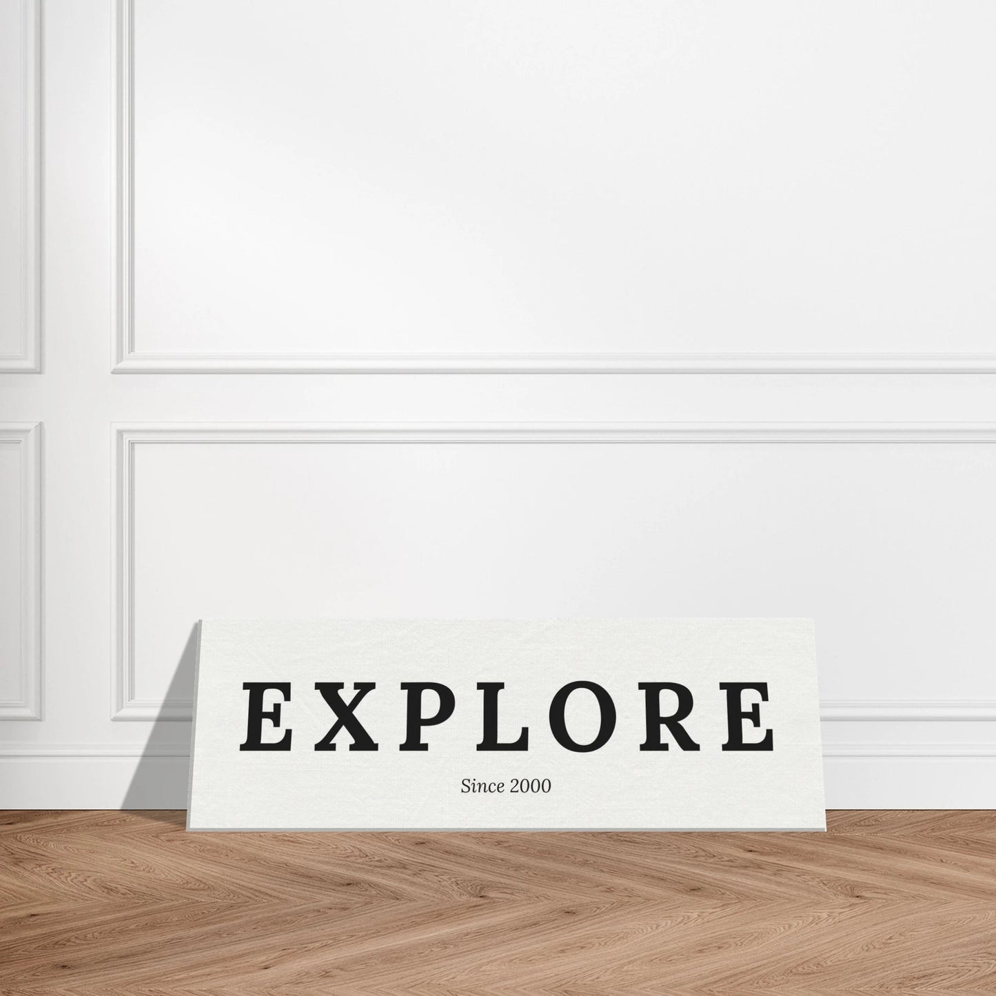 Single Word Travel Identity - Personalized Minimalist Canvas Wall Art - Out of Office Outfitters - Print Material