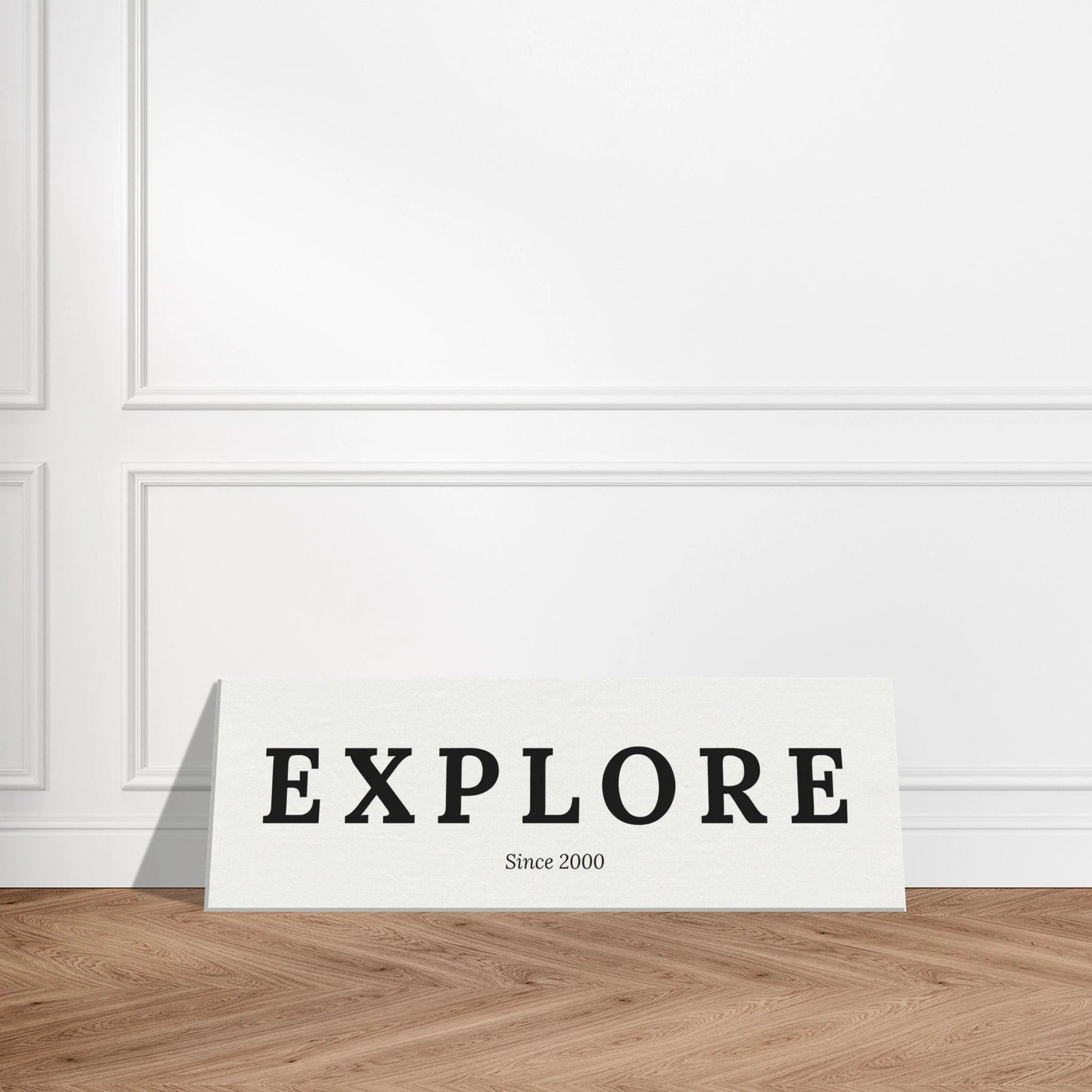 Single Word Travel Identity - Personalized Minimalist Canvas Wall Art - Out of Office Outfitters - Print Material