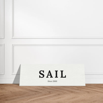 Single Word Travel Identity - Personalized Minimalist Canvas Wall Art - Out of Office Outfitters - Print Material