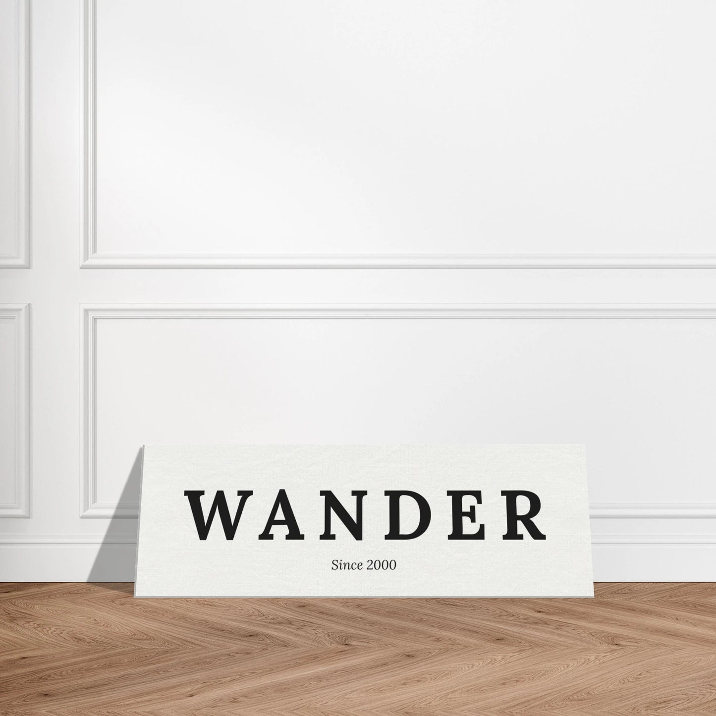Single Word Travel Identity - Personalized Minimalist Canvas Wall Art - Out of Office Outfitters - Print Material