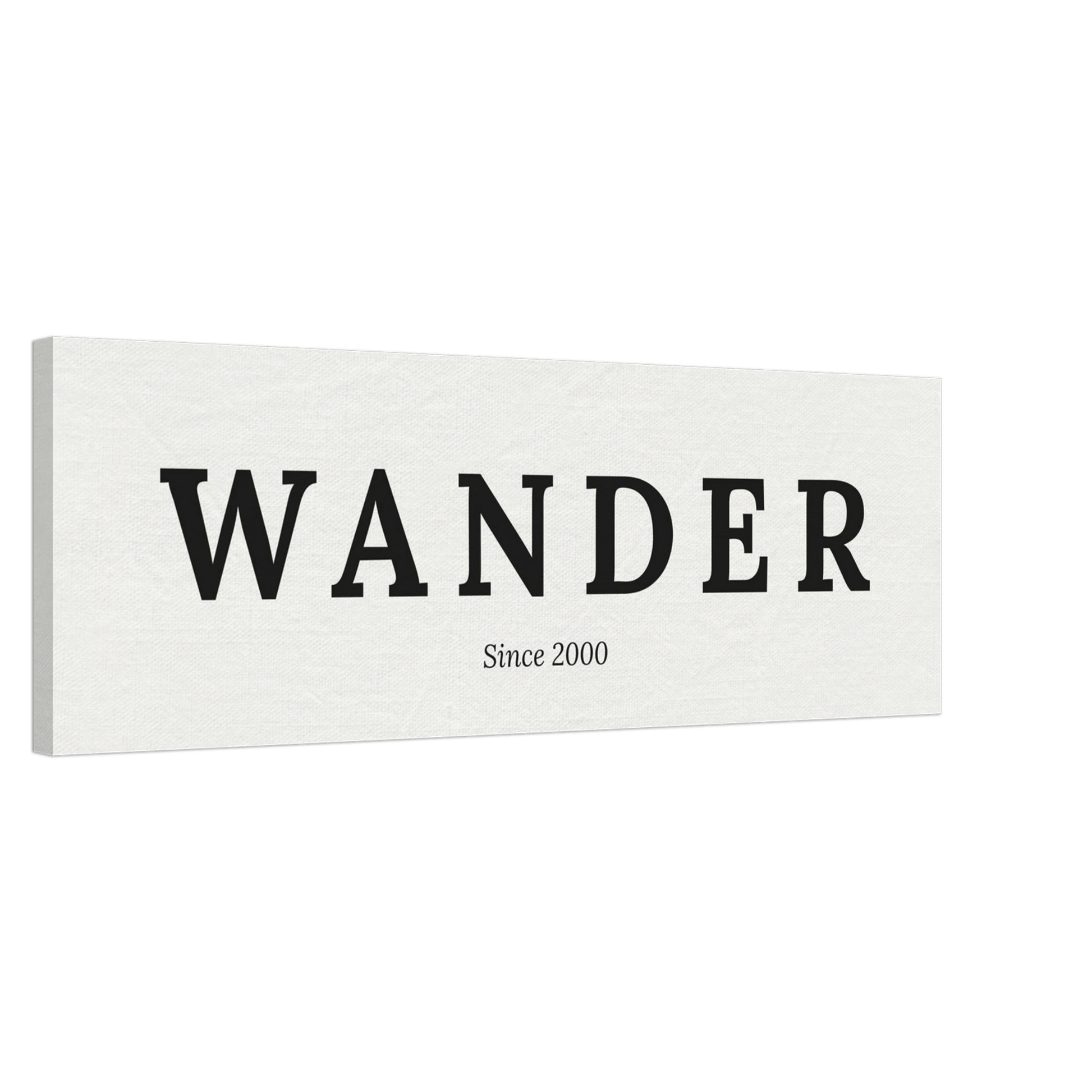 Single Word Travel Identity - Personalized Minimalist Canvas Wall Art - Out of Office Outfitters - Print Material