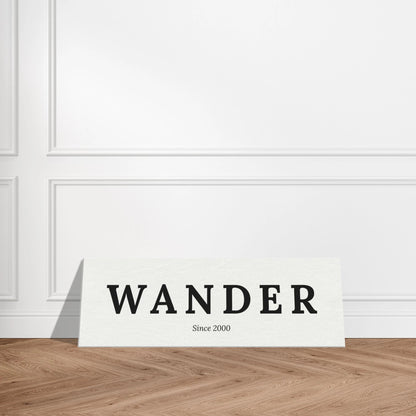 Single Word Travel Identity - Personalized Minimalist Canvas Wall Art - Out of Office Outfitters - Print Material
