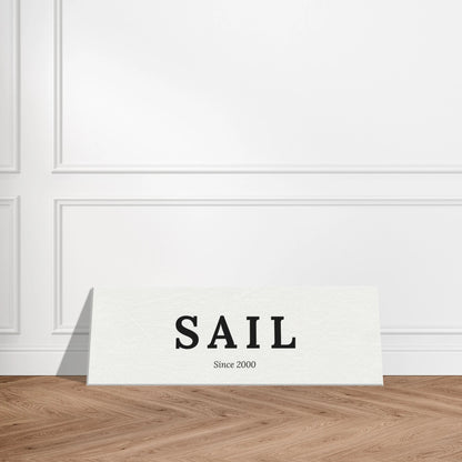 Single Word Travel Identity - Personalized Minimalist Canvas Wall Art - Out of Office Outfitters - Print Material