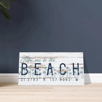 Take me to the Beach Canvas Wall Art - Out of Office Outfitters - Print Material