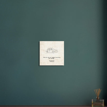 "The Cab Ride We Laughed Through" - Personalized Travel Micro Memory Canvas - Out of Office Outfitters - 