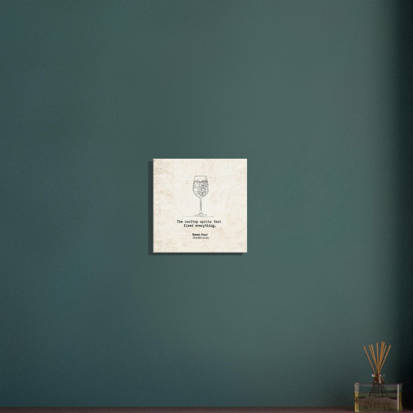 "The Rooftop Spritz" - Personalized Travel Micro Memory Canvas - Out of Office Outfitters - 