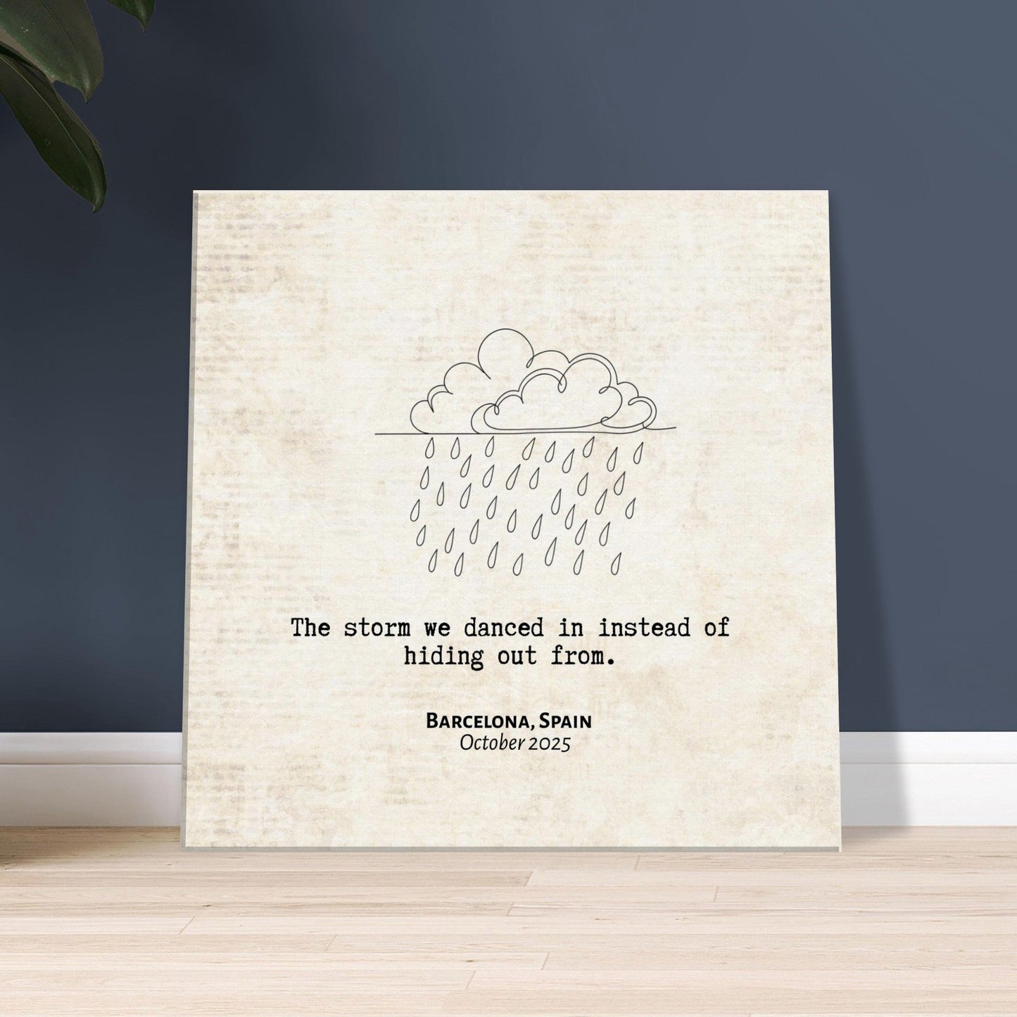 "The Storm We Danced In" - Personalized Travel Micro Memory Canvas - Out of Office Outfitters - 