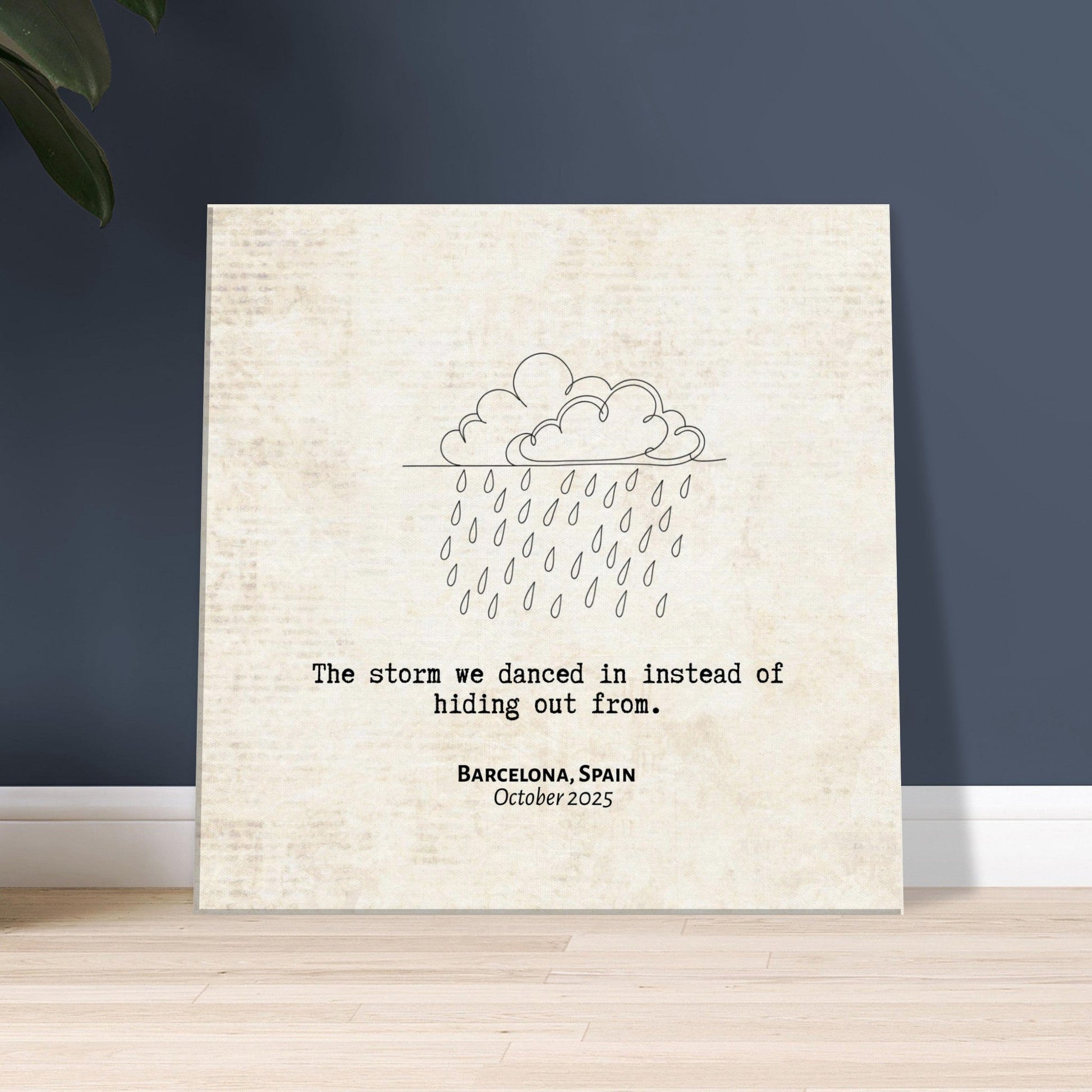 "The Storm We Danced In" - Personalized Travel Micro Memory Canvas - Out of Office Outfitters - 