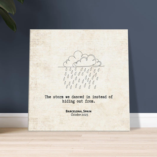 "The Storm We Danced In" - Personalized Travel Micro Memory Canvas - Out of Office Outfitters - 